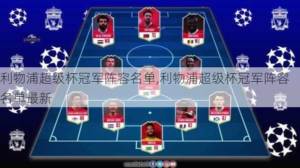 冠军杯最新阵容大揭秘