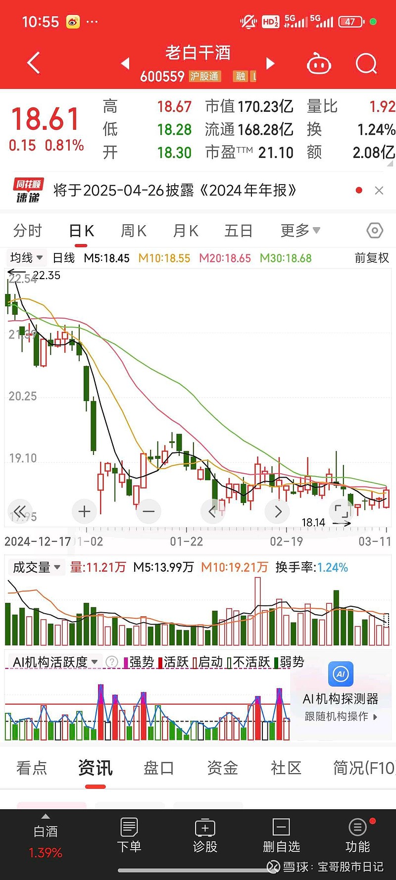老白干酒股票动态更新，小巷深处的酒香传奇最新资讯