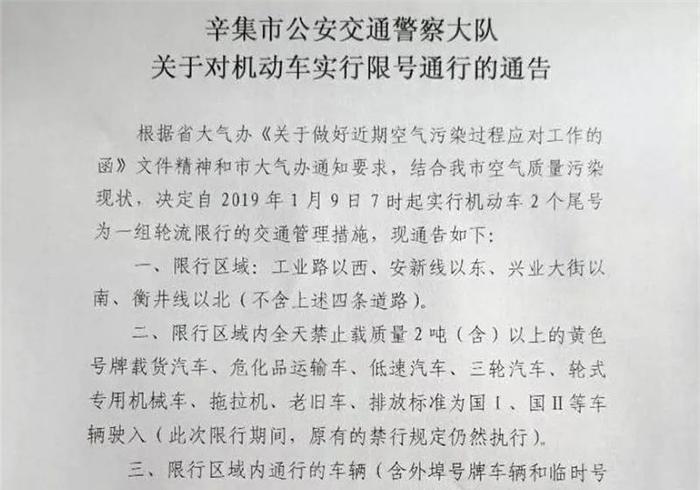 辛集限号查询最新消息，城市管理与出行方式的变革同步更新